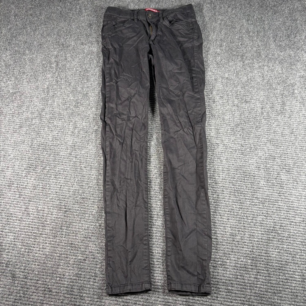 Unionbay Skinny Pants Womens 5 Black Excellent Stretch Low Rise 5-Pocket Casual